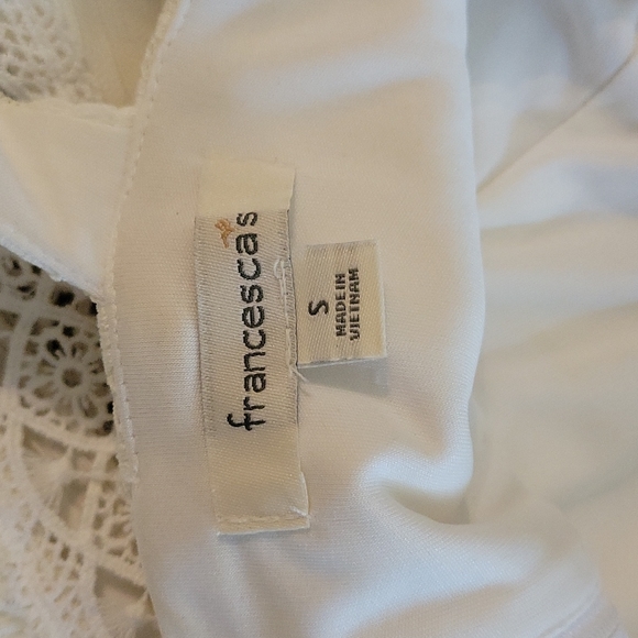 Francesca's criss cross necked white dress - Picture 3 of 7